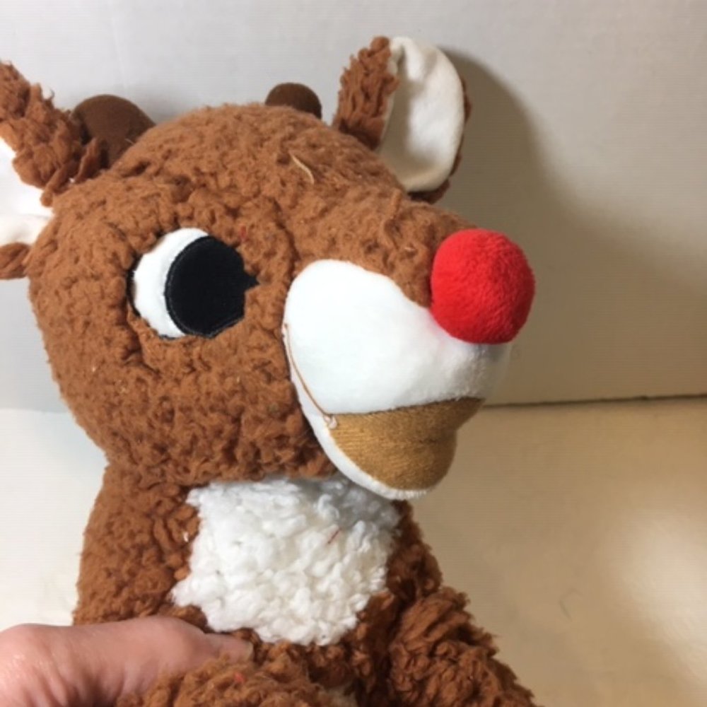 SeaWorld SOFT Plush Stuffed- Rudolph The Red Nosed Reindeer - 14'' - Picture 3 of 8